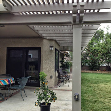 Attached Lattice Patio Cover w/ Corbel