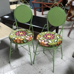 Painted Cafe Ice Cream Parlor Chairs - Dining Chairs