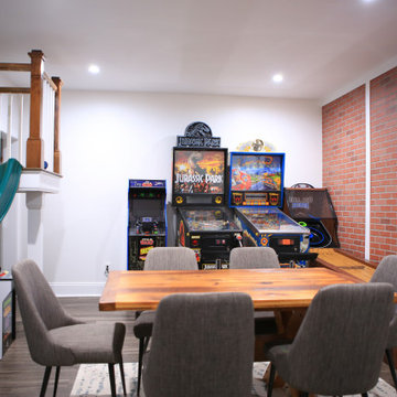 Basement Arcade & Accent Wall