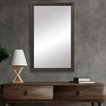 Frame My Mirror - LaRue Framed Wall Mirror, Espresso, 34"x44" - The clean lines of the LaRue make this a great contemporary frame choice for your mirror. A gently sloping surface adds a touch of dimension to this beautiful espresso framed mirror.