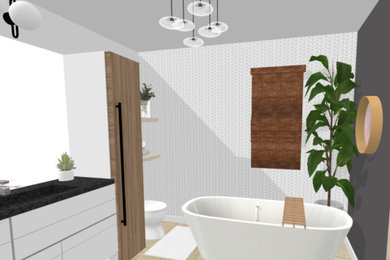 Inspiration for a bathroom remodel in Montreal