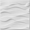 19 5/8"W x 19 5/8"H Riverbank EnduraWall Decorative 3D Wall Panel, White