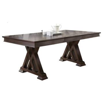 Steve Silver Adrian Wood Dining Table Espresso Cherry Finish