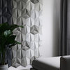 SAN-M, 3D Decorative Wall Tile, Concrete, Dark Gray, Sample
