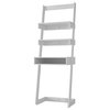 Manhattan Comfort Carpina Ladder Desk With 2 shelves In White 21AMC6