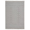 Jaipur Living Ramos Indoor/Outdoor Border Gray/Light Gray Area Rug (4'X5'7")