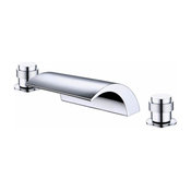 Yosemite Home Decor Roman Waterfall Tub Faucet, Polished Chrome, YP9213D-PC