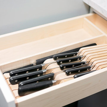 Custom Cutlery Dividers & Drawers to Maximize Small NYC Kitchen