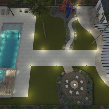 Complete Backyard Design | Overview Dark