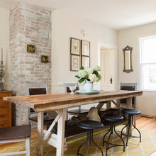 white washed brick