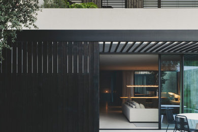 Modelo de diseño residencial actual de tamaño medio