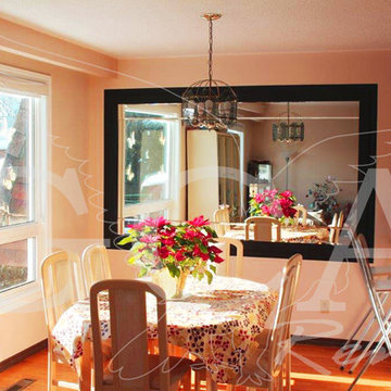 Oakville - Living Room with Custom Mirror