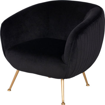 Sofia Chair, Black, Gold