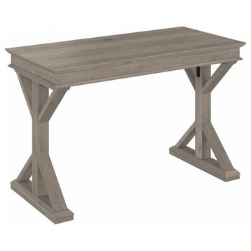 Homestead 48W Writing Desk in Driftwood Gray - Engineered Wood
