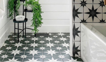 Up to 65% Off Classic Black-and-White Bathroom