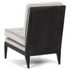 Lounge Chair LORAIN Linen Viscose Oak Polyester Poly Rayon