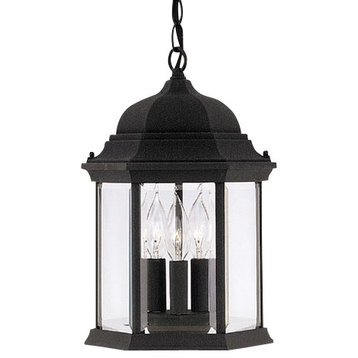 Designers Fountain 2984-BK Devonshire - Three Light Outdoor Hanging Lantern