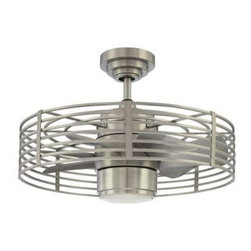 Enclave Satin Nickel Ceiling Fan - Ceiling Fans
