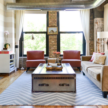 Loft Apartment Living & Study Area