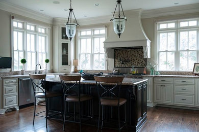 Example of a classic kitchen design in Other