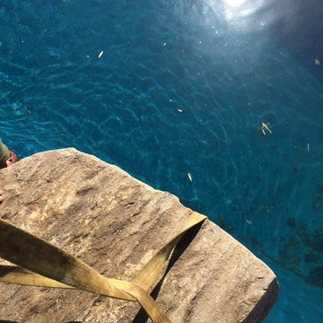 Waterfall cascading into Pool