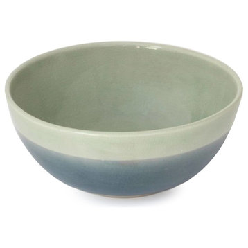 Handmade Horizon Celadon ceramic bowl - Thailand