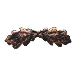 Inviting Home Inc. - Oak Leaf Pull, Antique-Style Copper - Cabinet And Drawer Handle Pulls