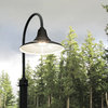 Cocoweb 16" Calla LED Outoor Post Light in Matte Black With 8' Post
