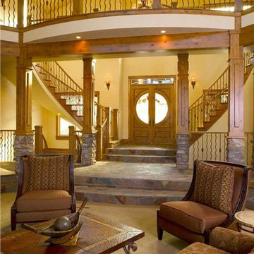 Living Area and Grand Staircase
