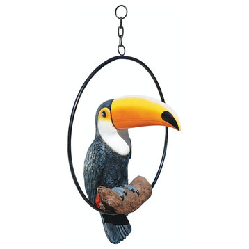 Touco the Tropical Toucan Sculpture on Ring Perch
