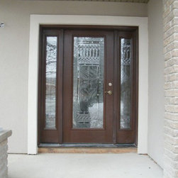Stained Fiberglass Doors - Front Doors