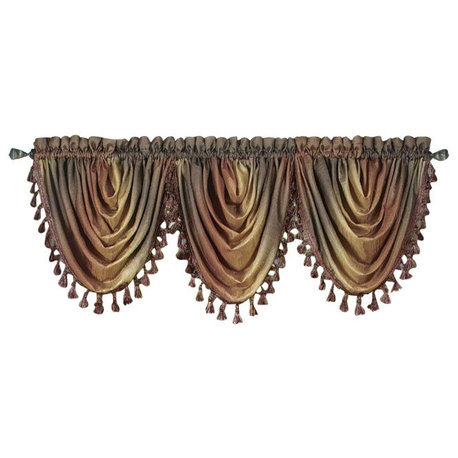 Ombre Waterfall Valance, Autumn