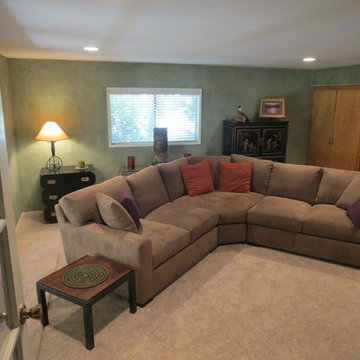 MEDIA ROOM CUSTOM SECTIONAL SOFA