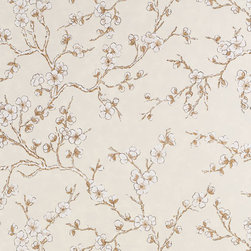 Ming Blossom: Cream - Wallpaper