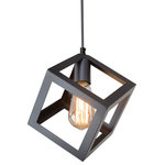 LNC - LNC-1-lights Modern Geometic Shade Matte Balck Mini Pendant Lighting 10.2"H - At LNC, we always believe that Classic is the Timeless Fashion, Liveable is the essential lifestyle, and Natural is the eternal beauty. Every product is an artwork of LNC, we strive to combine timeless design aesthetics with quality, and each piece can be a lasting appeal.