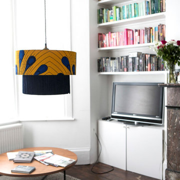 Madina | Peacock Fringed Lampshade