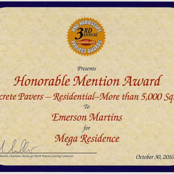 Awards & Certificates - Landscaping Stones And Pavers