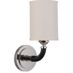 Craftmade Lighting - Craftmade Lighting 48161-PLN Huxley - One Light Wall Sconce - The Huxley lighting series, a part of our GalleryHuxley One Light Wal Polished Nickel Ecru *UL Approved: YES Energy Star Qualified: n/a ADA Certified: n/a  *Number of Lights: Lamp: 1-*Wattage:60w E26 Medium Base bulb(s) *Bulb Included:No *Bulb Type:E26 Medium Base *Finish Type:Polished Nickel