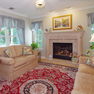 Elegant Living Room and New Windows with Grilles - Renewal by Andersen Long Isla