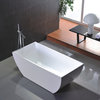 Legion Furniture Acrylic Tub, White, 67"