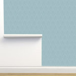Limitless Walls - Classic Sky Blue Wallpaper by Monor Designs, 24"x72" - Each roll of wallpaper is custom printed to order and has a fixed width that covers 24 inches of wall space.