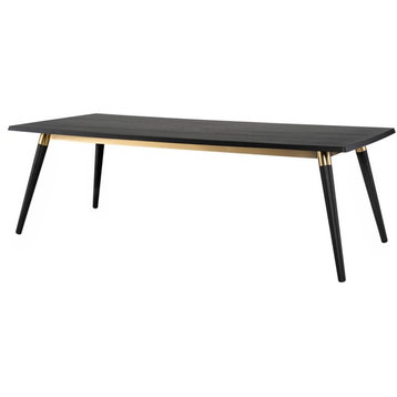 Nuevo Furniture Scholar 94.5"Dining Table in Onyx