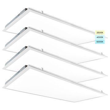 Luxrite 2x4 FT LED Panel Lights 30/40/50W 3CCT Dimmable 4 Pack