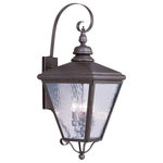 Livex Lighting - Livex Lighting 2036-07 Cambridge - Four Light Outdoor Wall Lantern - Shade Included: YesCambridge Four Light Bronze Clear Water G *UL: Suitable for wet locations Energy Star Qualified: n/a ADA Certified: n/a  *Number of Lights: Lamp: 4-*Wattage:60w Candelabra Base bulb(s) *Bulb Included:No *Bulb Type:Candelabra Base *Finish Type:Bronze