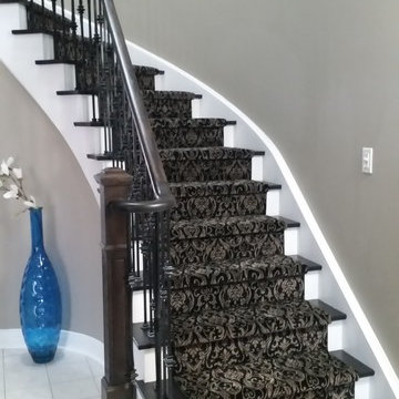 Damask Staircase Carpeting