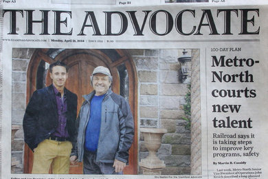 Stamford Advocate, April 21st 2014, Cover of newspaper