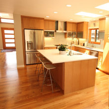 Rift sawn oak cabinets