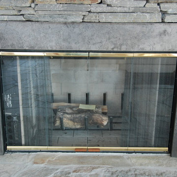The Etched Steel Fireplace Surround