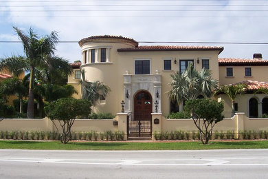 Inspiration for a mediterranean exterior home remodel in Miami