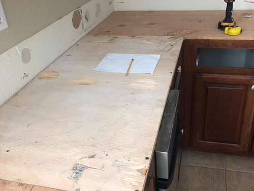 Reuse Plywood When Replacing Granite, How Do You Tile A Countertop Over Plywood